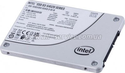  SSD 2.5" 7.68TB D3-S4520 INTEL (SSDSC2KB076TZ01)