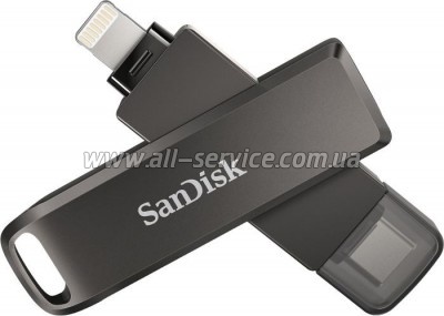  SanDisk 64GB iXpand Drive Luxe USB Type-C /Lightning Apple (SDIX70N-064G-GN6NN)