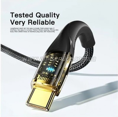 ���� ������ USB 2.0 AM to USB-C 1.0m 7A black Essager (EXCT-XJ01-P)