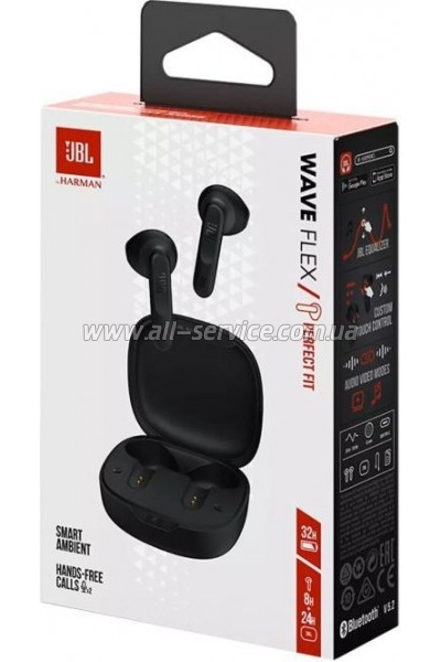  JBL Wave Flex TWS Black (JBLWFLEXBLK)