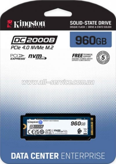  SSD M.2 2280 960GB Kingston (SEDC2000BM8/960G)