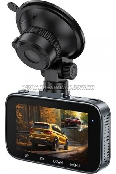  HOCO DV6 Driving recorder with 3-inch display(with rear camera) (6942007619745)