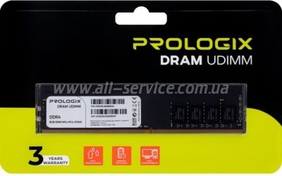     DDR4 8GB 2666 MHz Prologix (PRO8GB2666D4)