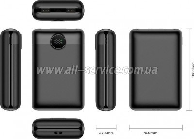 ������� ������������� Veger 20000mAh S20 PD 22.5W black (6970453554198)