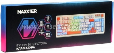  Maxxter KBGW-3C01-UA Wireless UA White (KBGW-3C01-UA)