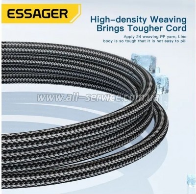 ���� ������ USB 2.0 AM to USB-C 1.0m 120W blue Essager (EXC120-CG03-P)