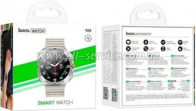 - HOCO Y29 Smart sports watch (call version) Silver (6942007648523)