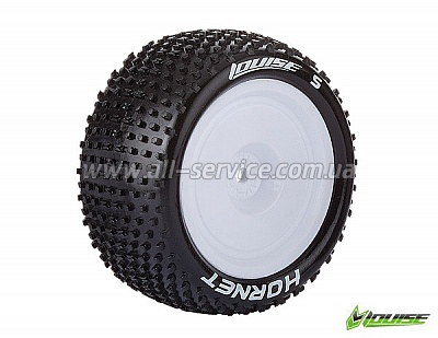 Колеса Louise Buggy 1/10 E-HORNET Soft 12мм задние белые 2шт (L-T3172SWKR) Колеса Louise Buggy 1/10 E-HORNET Soft 12мм задние белые 2шт (L-T3172SWKR)
