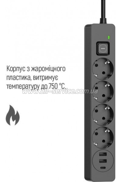   ColorWay CW-CHE435PDB, 4 / 3USB/ 5M (CW-CHE435PDB)