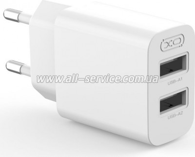 �������� ������� XO L109 12W 2xUSB-A White (L109_White)
