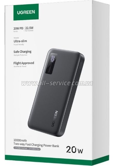   UGREEN 10000mAh 20W Black (PB311) (25742)