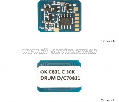 Чип drum-картриджа АНК OKI 831/ 841/ 822 Cyan (1800954) Чип drum-картриджа АНК OKI 831/ 841/ 822 Cyan (1800954)