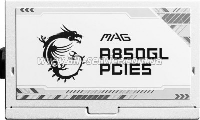   MSI 850W (MAG A850GL PCIE5 WHITE)