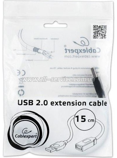 ���� ������ Cablexpert USB 2.0 AM/AF 0.15m (CCP-USB2-AMAF-0.15M)
