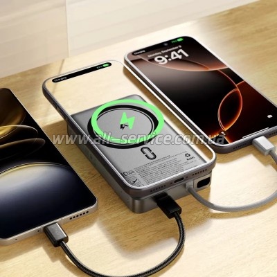 ������� ������������� Acefast Magnetic 10000mAh 22.5W PD Black (6974316284017)