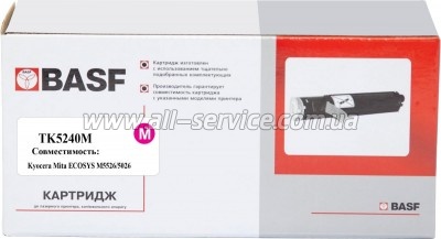 �����-�������� BASF Kyocera M5526cdn/ M5526cdw/ TK-5240M ������ 1T02R7BNL0 Magenta (BASF-KT-1T02R7BNL0)