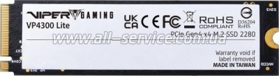 SSD M.2 2280 1TB VP4300L Patriot (VP4300L1TBM28H)
