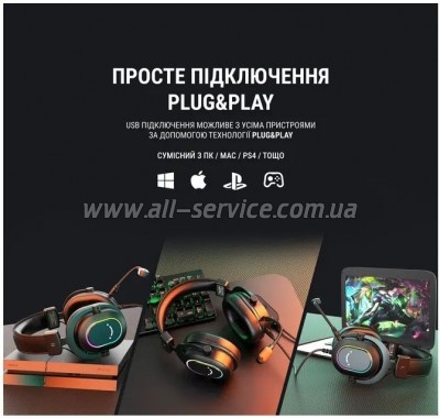 �������� Fifine H6 RGB 7.1 Black (H6)