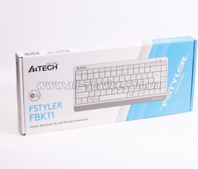  A4Tech FBK11 Wireless White