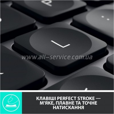  Logitech MX Keys Advanced for Business Wireless Illuminated UA Graphite (920-010251)
