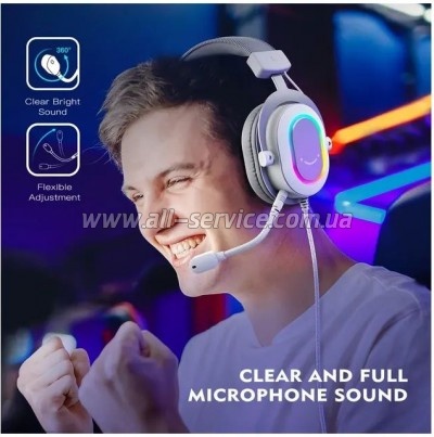 �������� Fifine H6 RGB 7.1 White (H6W)