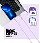 ���� ������ USB 2.0 AM to USB-C 1.2m Purple ACCLAB (1283126518270)