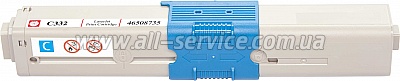  BASF  OKI C332/ MC363  46508735 Cyan (BASF-KT-46508735)