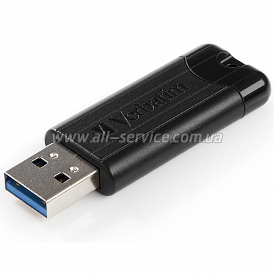  32GB VERBATIM USB 3.0 STORE'N'GO PINSTRIPE BLACK (49317)
