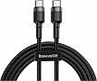 ���� ������ USB-C to USB-C 1.0m 3A 60W Cafule Black Baseus (CATKLF-GG1)