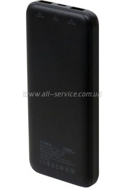   Vinga 10000 mAh 10W Black (VPBB10)