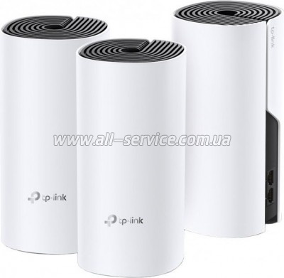   Wi-Fi TP-Link DECO E4 3 pcs AC1200, 2xFE LAN/WAN, MESH, MU-MIMO, Beamformi (DECO-E4-3-PACK)