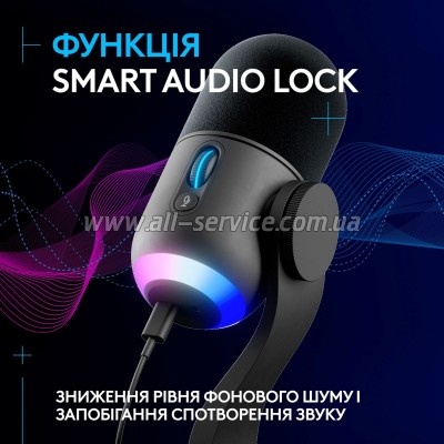 �������� Logitech Yeti GX Dynamic RGB Gaming Mic with Lightsync Black (988-000569)