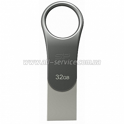  64GB Silicon Power Mobile C80 Silver USB 3.2 (SP064GBUC3C80V1S)