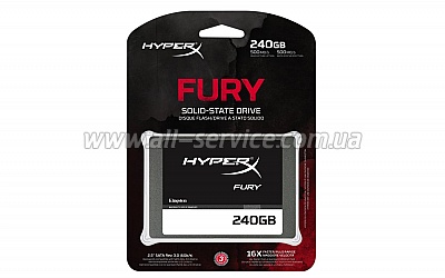 SSD  Kingston HyperX Fury 240GB (SHFS37A/240G)