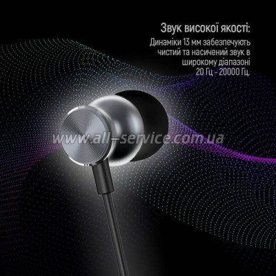  ColorWay 3.5 mm Wired Earphone UrbanBeat Black (CW-WD03BK)