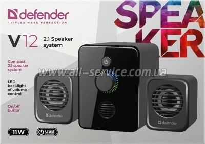   Defender V12 USB Black (65212)