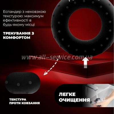  PowerPlay PP-4338 Hand Grip Hard 30   (PP_4338_Black_30kg)