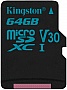   Kingston 64GB microSDXC C10 UHS-I U3 Canvas Go +  (SDCG2/64GB)
