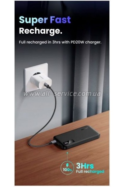   UGREEN 10000mAh 20W Black (PB311) (25742)