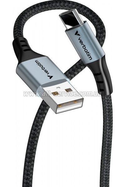 ���� ������ USB 2.0 AM to USB-C 1.2m black Verbatim (31843)