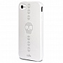  PURO Skull Cover for iPhone 5/5S White (IPC5SKULL3)