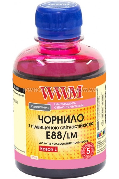  WWM Epson 108/ Epson L8050/ L18050 200 Light Magenta  (E88/LM)