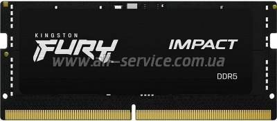 Модуль памяти для ноутбука SoDIMM DDR5 16GB 6000 MHz Impact Kingston Fury (ex.HyperX) (KF564S38IB-16) Модуль памяти для ноутбука SoDIMM DDR5 16GB 6000 MHz Impact Kingston Fury (ex.HyperX) (KF564S38IB-16)