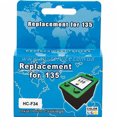  MicroJet HP DJ 5743/ 6543  HP 135/ C8766HE Color (HC-F34)