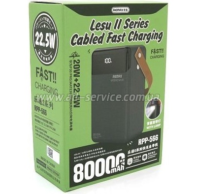 ������� ������������� Remax 80000mAh, 20W Black (RPP-566)