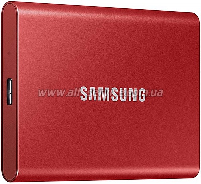 SSD ���������� SAMSUNG T7 2TB USB 3.2 GEN.2 RED (MU-PC2T0R/WW)