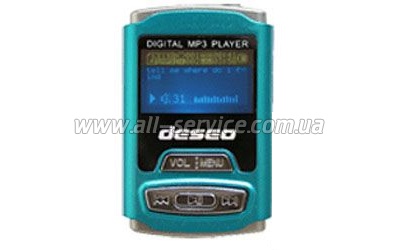 MP3  TakeMS Deseo 4Gb turquoise (TMS4GMP3-DESEO-T)