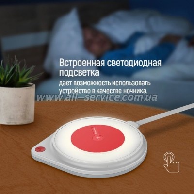    olorWay Qi Fast Charger 10W& LED bedside lamp  (CW-CHW20Q-WT)