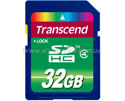   32GB Transcend SDHC Class 4 (TS32GSDHC4)