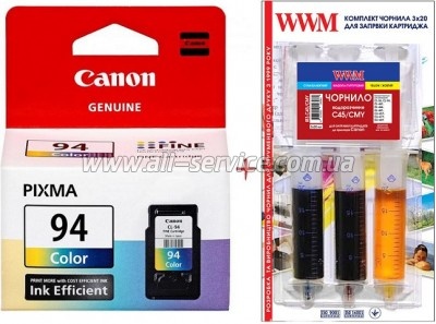  CL-94 Canon Pixma E514 +   Color (Set94-inkC)